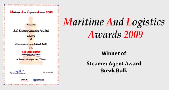 Steamer Agent of the Year – 2009