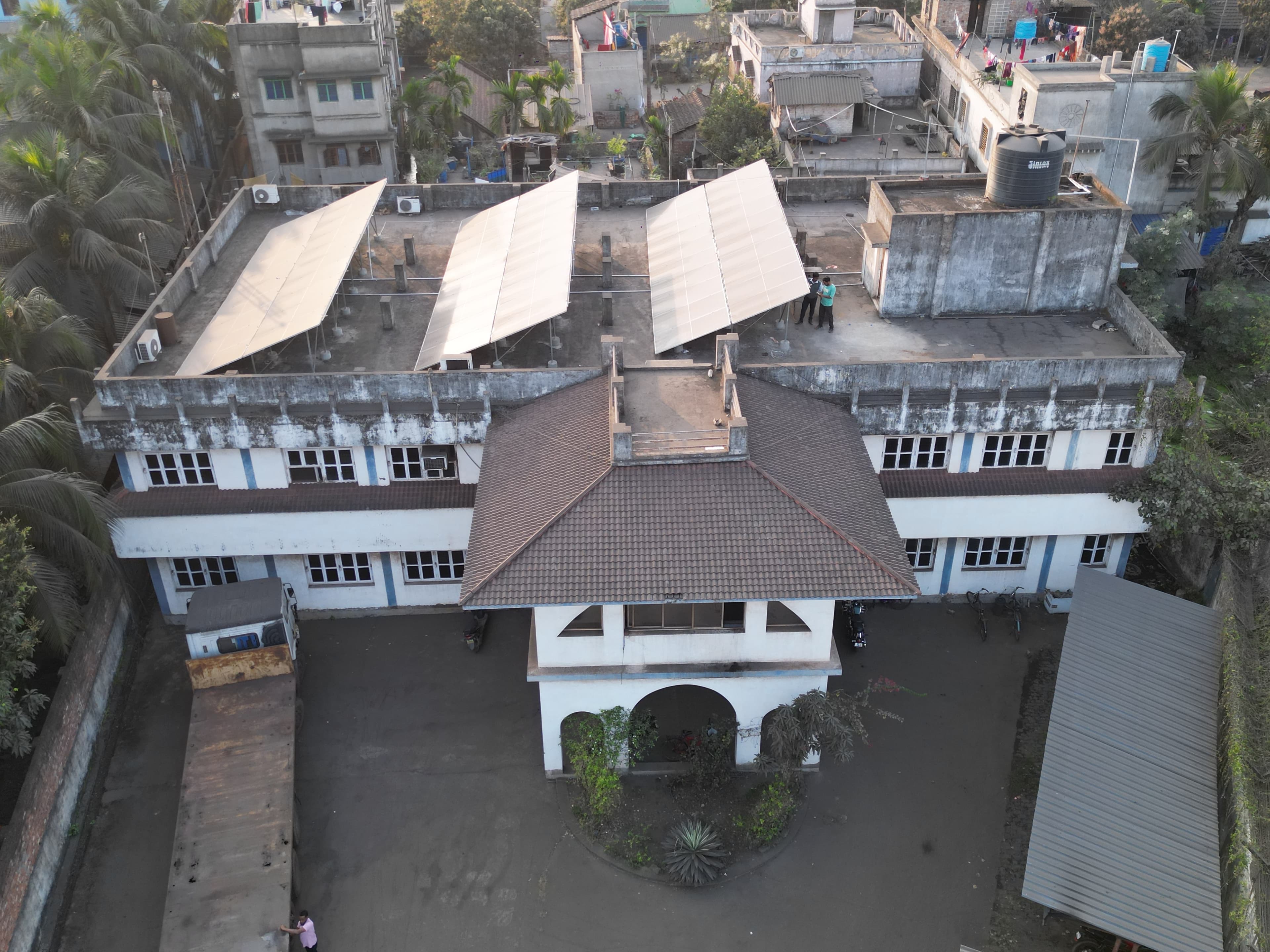 Solar panels installed at CFS Haldia rooftop