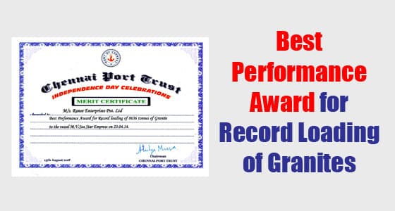 Best Performance Award – Ranee Enterprises
