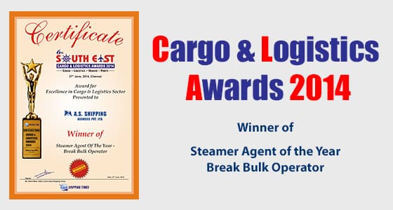 Steamer Agent of the Year – 2014